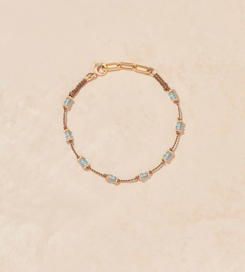 Bracelet Tiare Zircons Bleus - Tityaravy