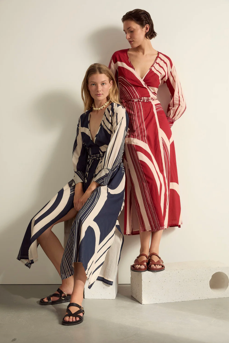 Robe Lise Carousel Ink Blue - Mare di Latte