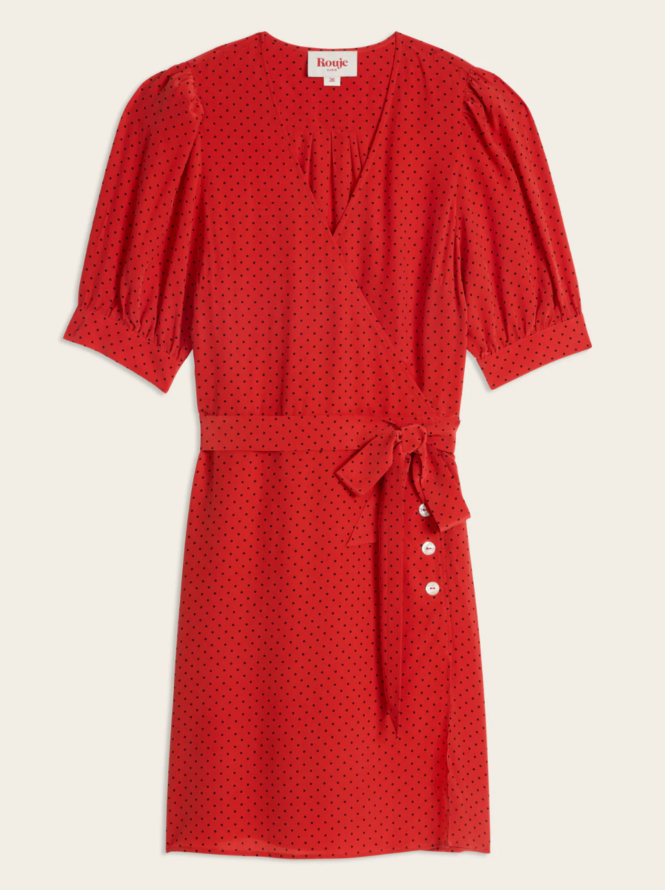 Robe Rosalina Plumetis - Rouje