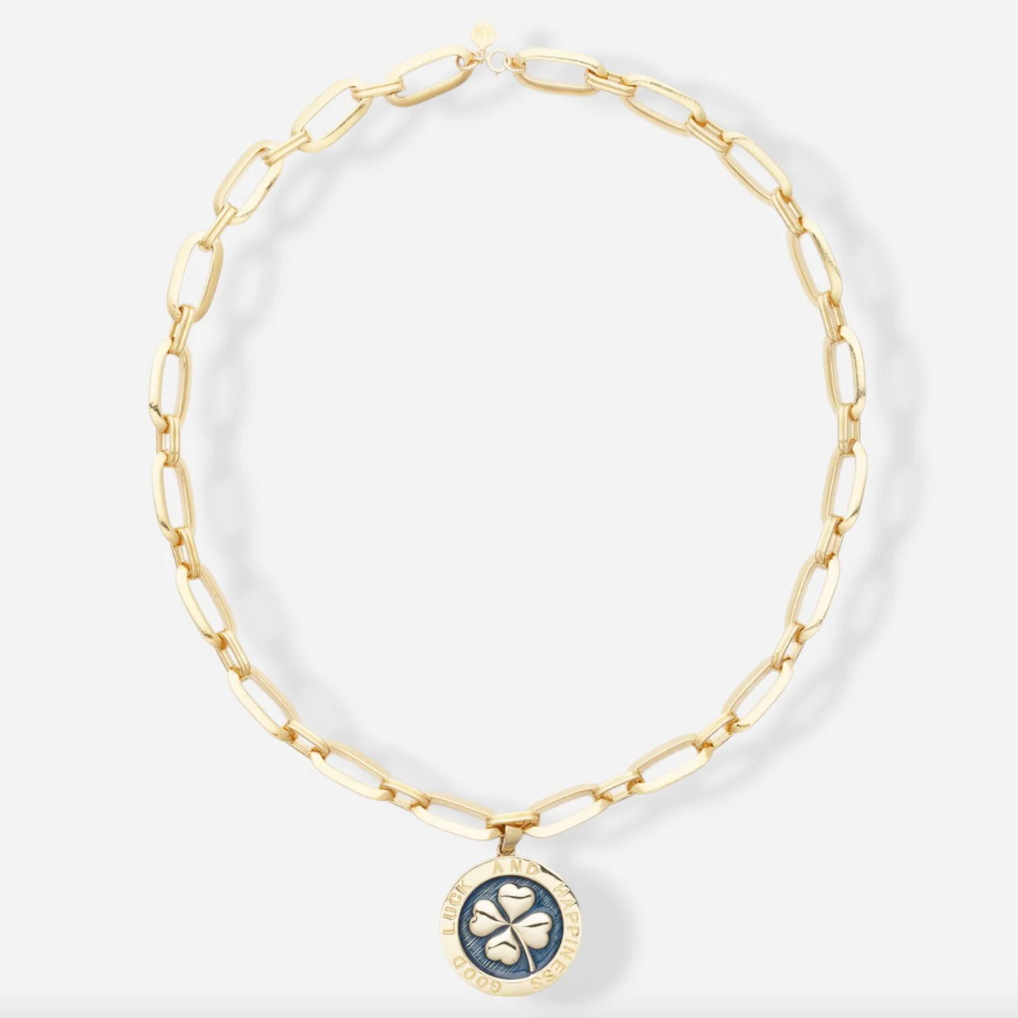 Collier Happiness Émaillé Bleu - Alexandra Margnat