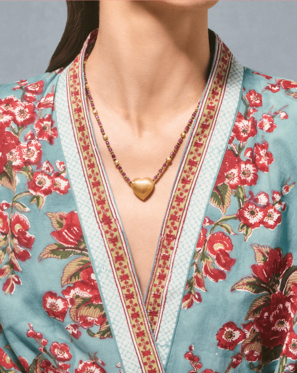 Collier BigDil Rubis Rose - Tityaravy