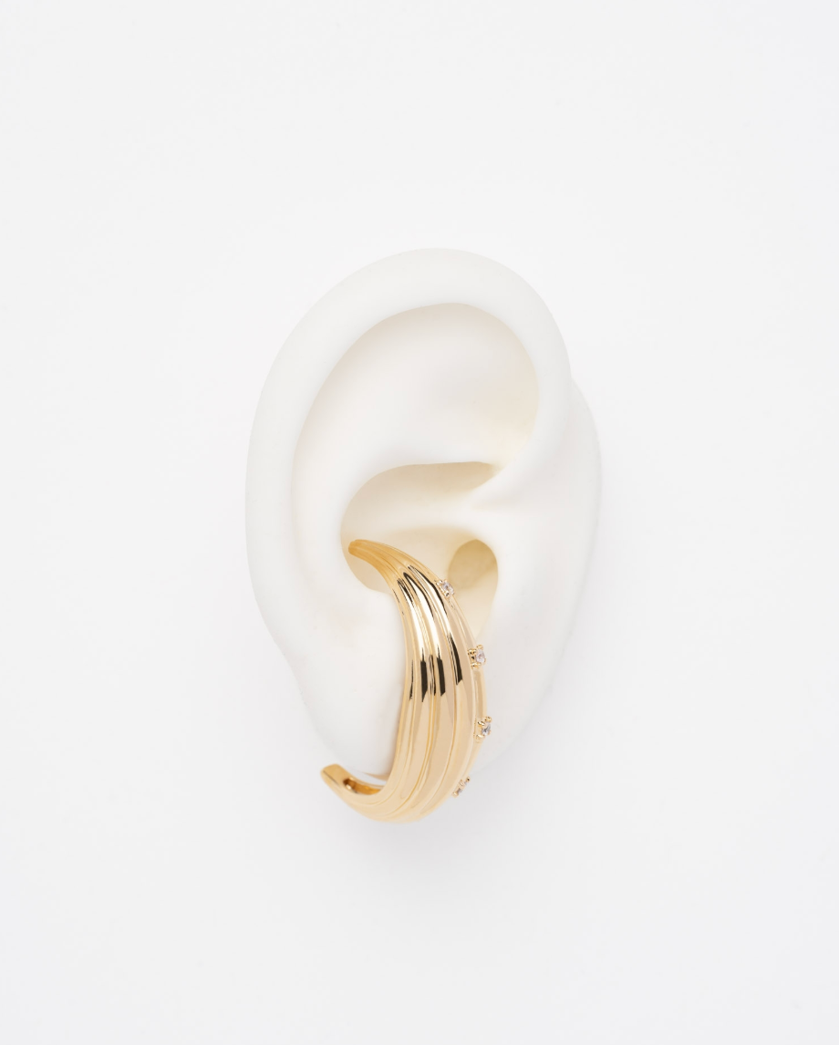 Boucle d'Oreille Moon Or & Shiny - Sigal