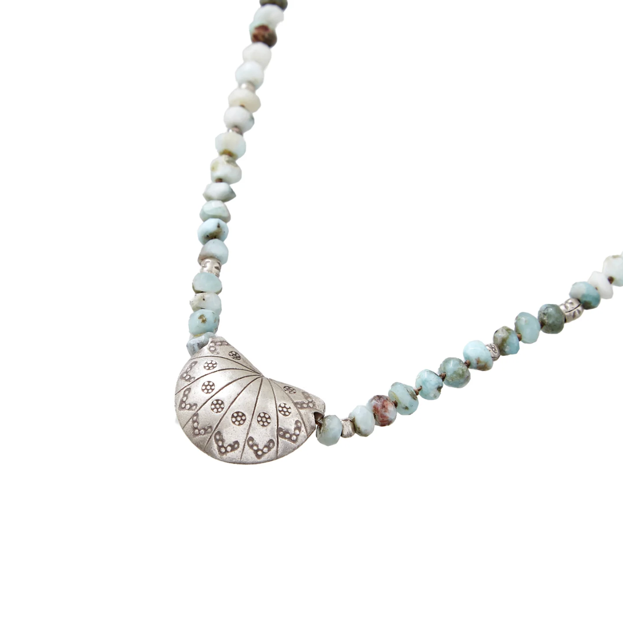 Collier Jamie Silver Unisexe Larimar - Room Service