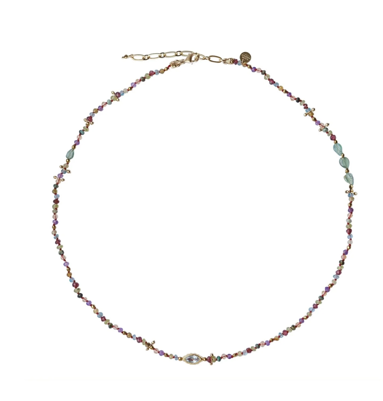 Bracelet 3 Tours Adoum Eye Topaze Bleue Multi Pierres - Room Service