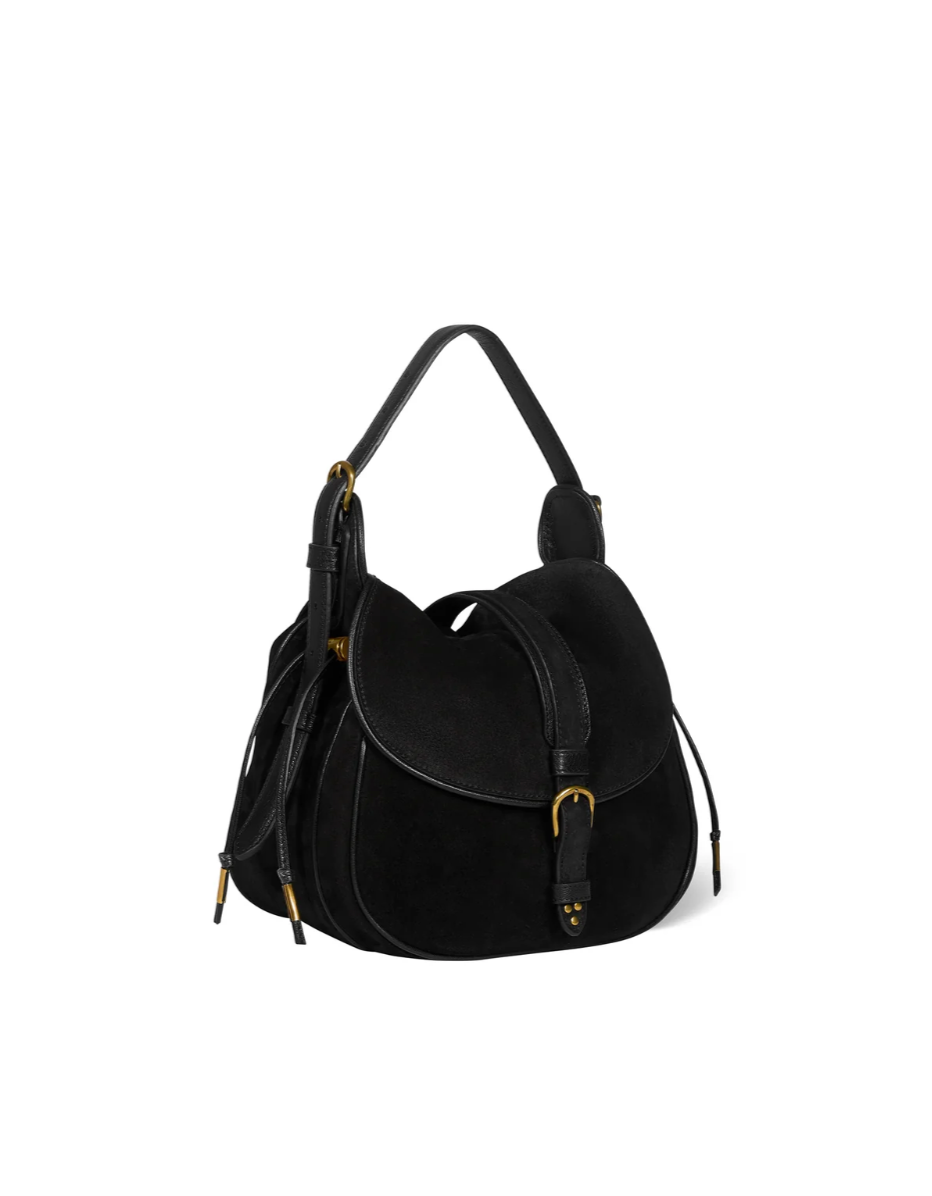 Sac Gildas Croûte Velours Noir - Jérôme Dreyfuss