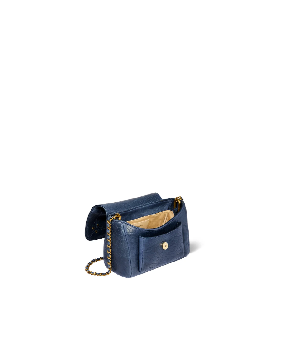 Sac Lulu S Agneau Bubble Night Blue - Jérôme Dreyfuss