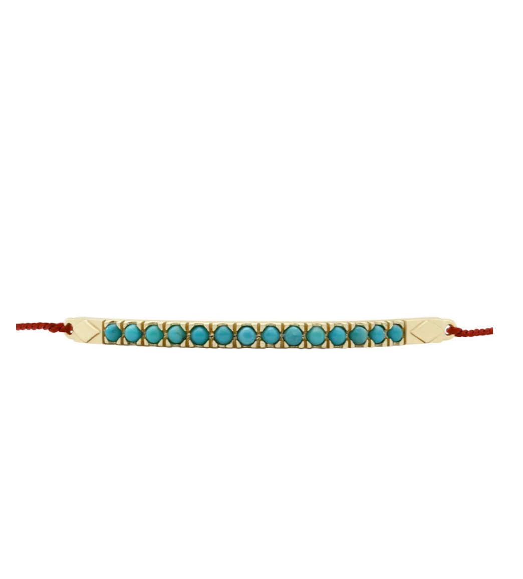 Bracelet Raki Baguette Turquoise - Dorothée Sausset