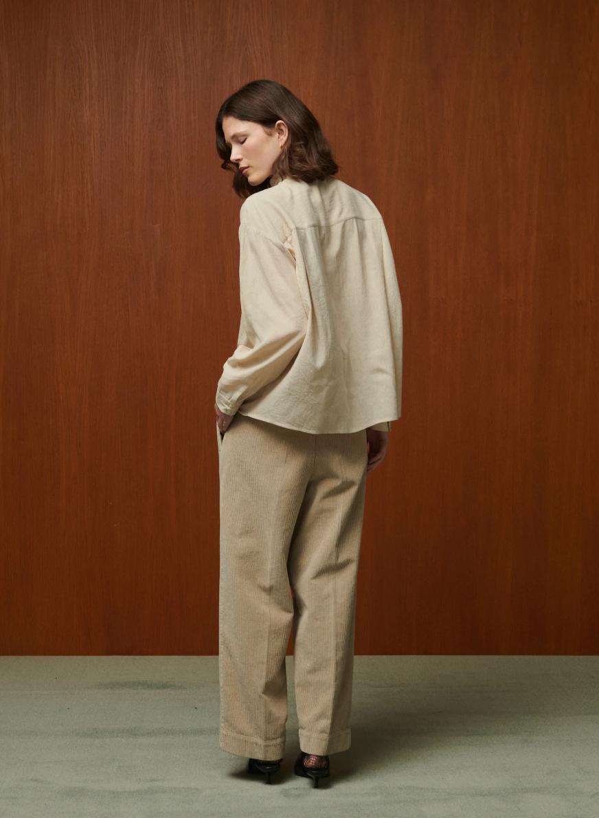 Blouse Lee Latte Bourette de Soie - Bellepièce