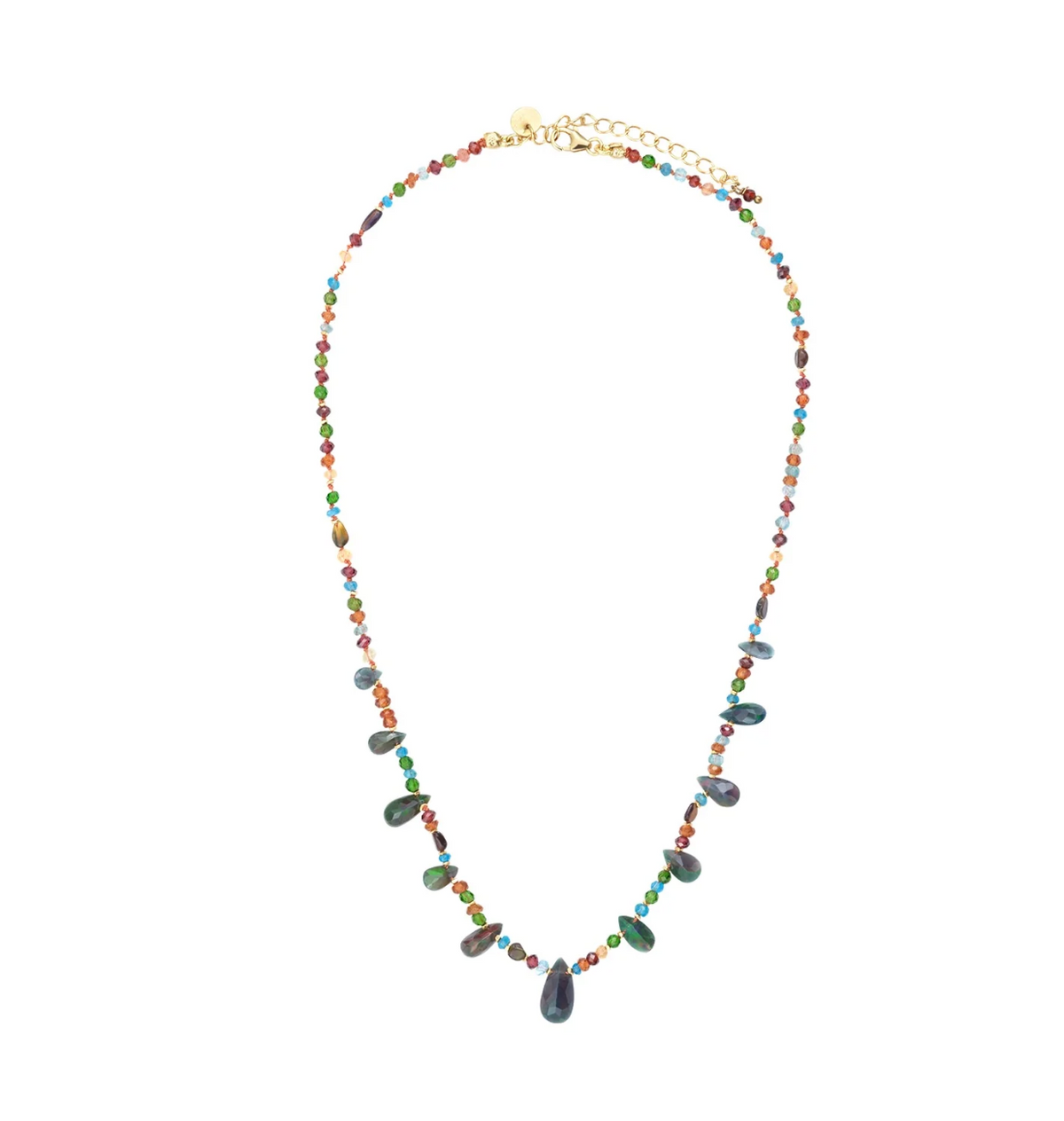 Collier Multi Briolettes Opales Bleues - Room Service