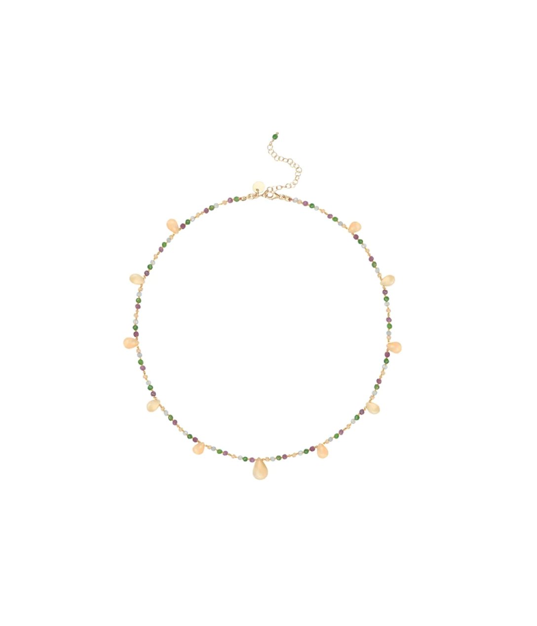 Collier Multi Briolettes Opales Blanches - Room Service