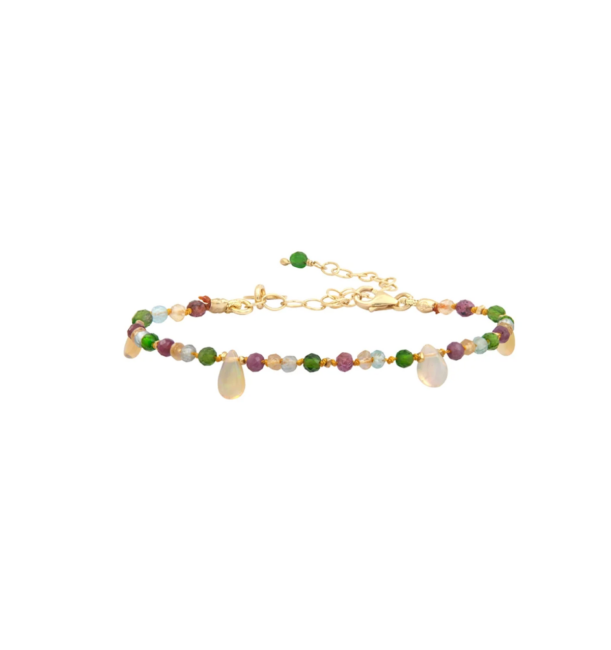 Bracelet Multi Briolettes Opales Blanches - Room Service