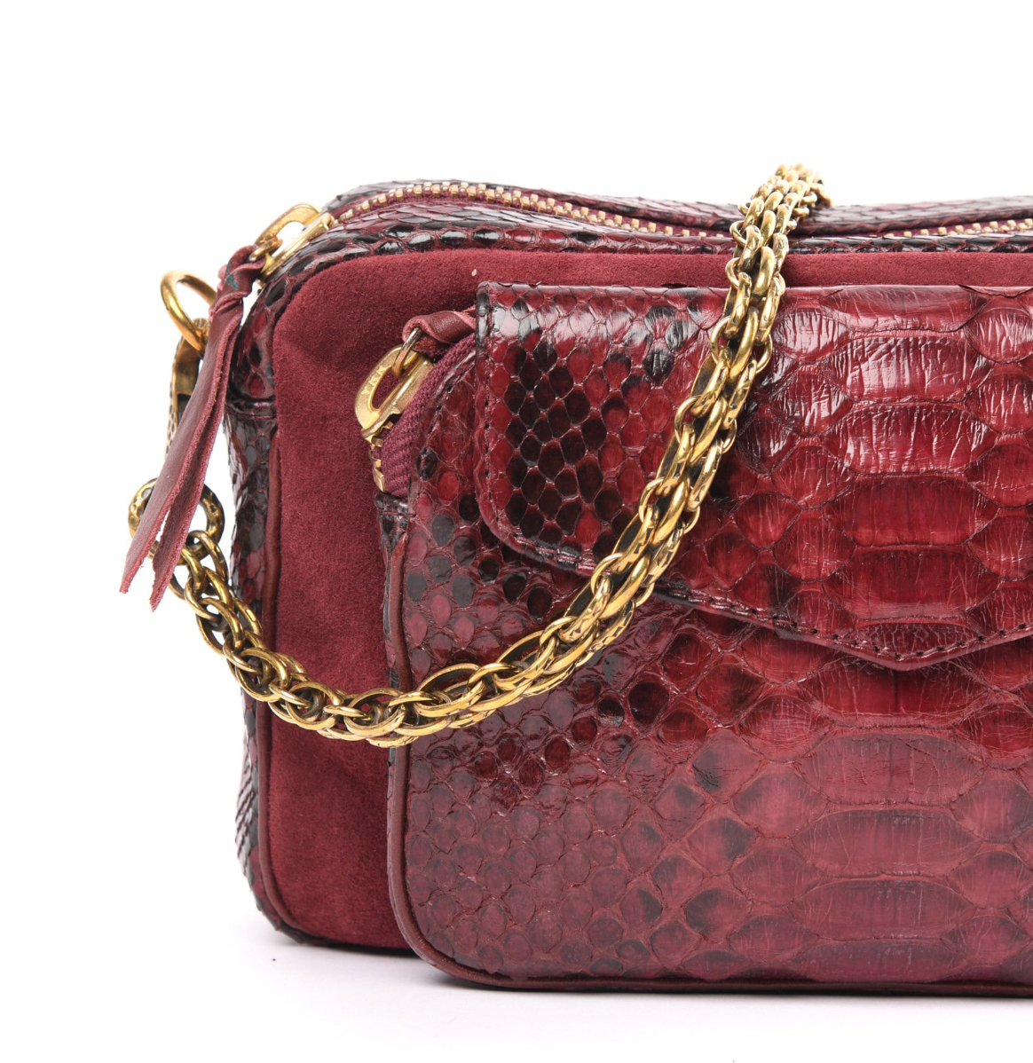 Bag Lily Python Mocha - Claris Virot