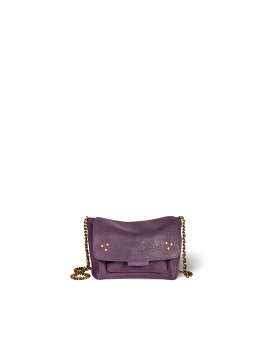 Sac Lulu S Chèvre Noirci Violet - Jerome Dreyfuss