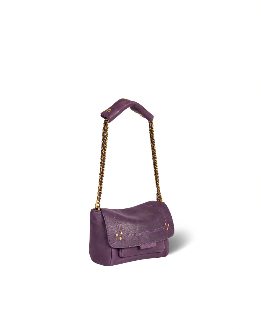 Sac Lulu S Chèvre Noirci Violet - Jerome Dreyfuss