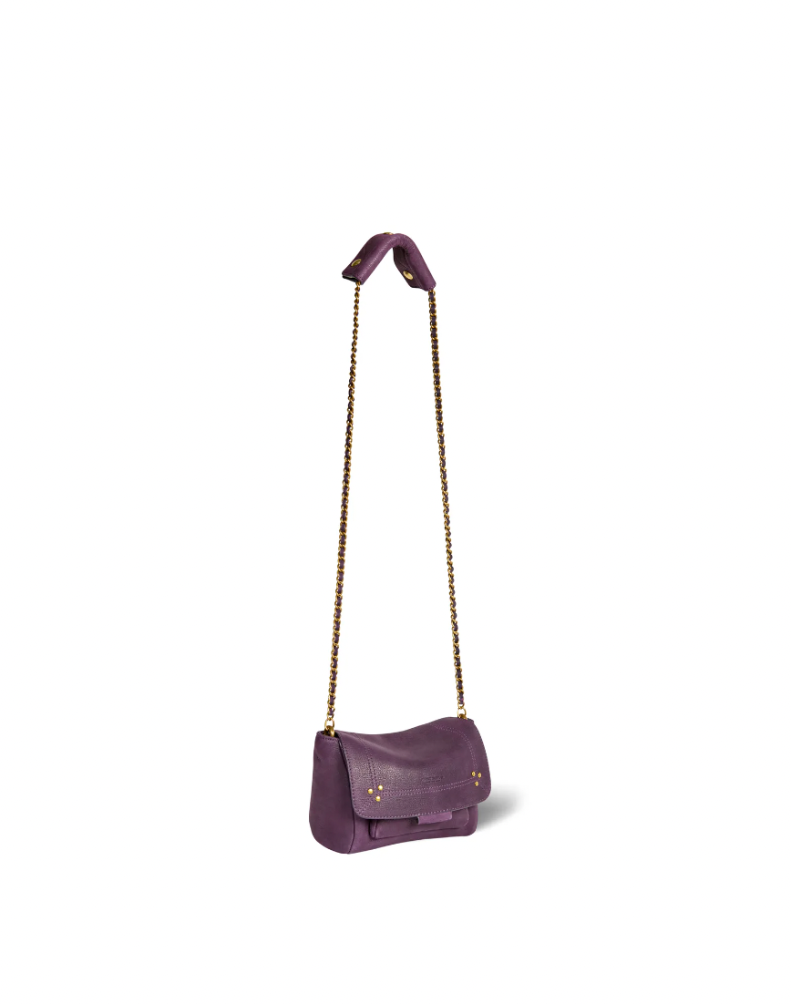 Sac Lulu S Chèvre Noirci Violet - Jerome Dreyfuss