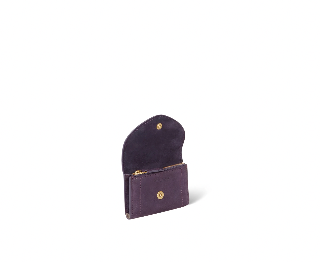 Portefeuille Helmut PM Chèvre Violet - Jerome Dreyfuss