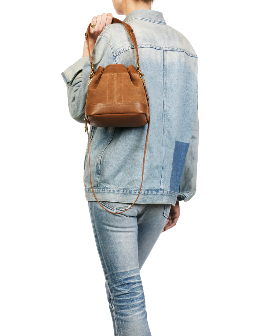 Sac Ben S Cuir Suédé tabac - Jerome Dreyfuss