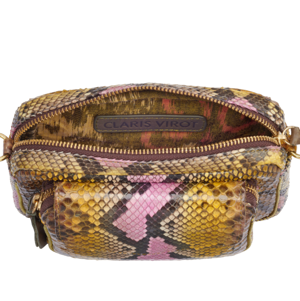 Sac Python Baby Charly Peint Main Roche - Claris Virot