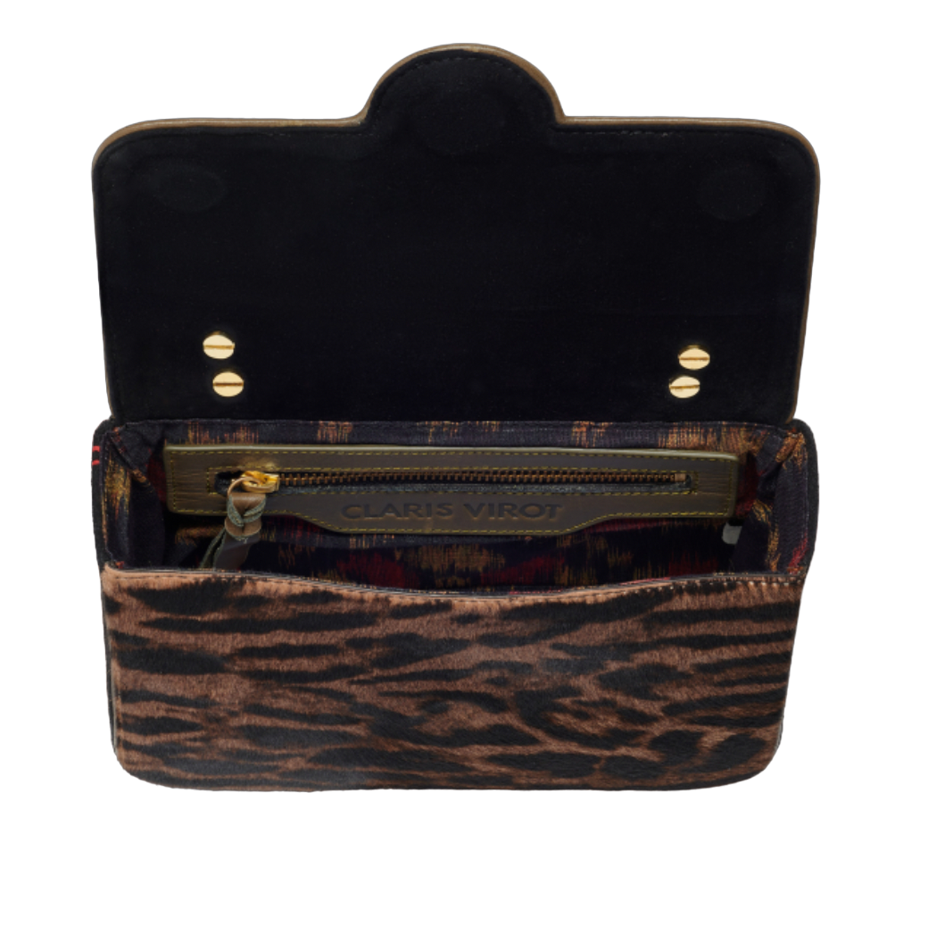 Sac Cuir Ava Medium Ocelot - Claris Virot