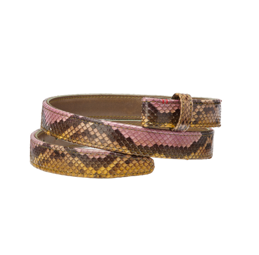 Baby Ceinture Python Peint Main Roche - Claris Virot