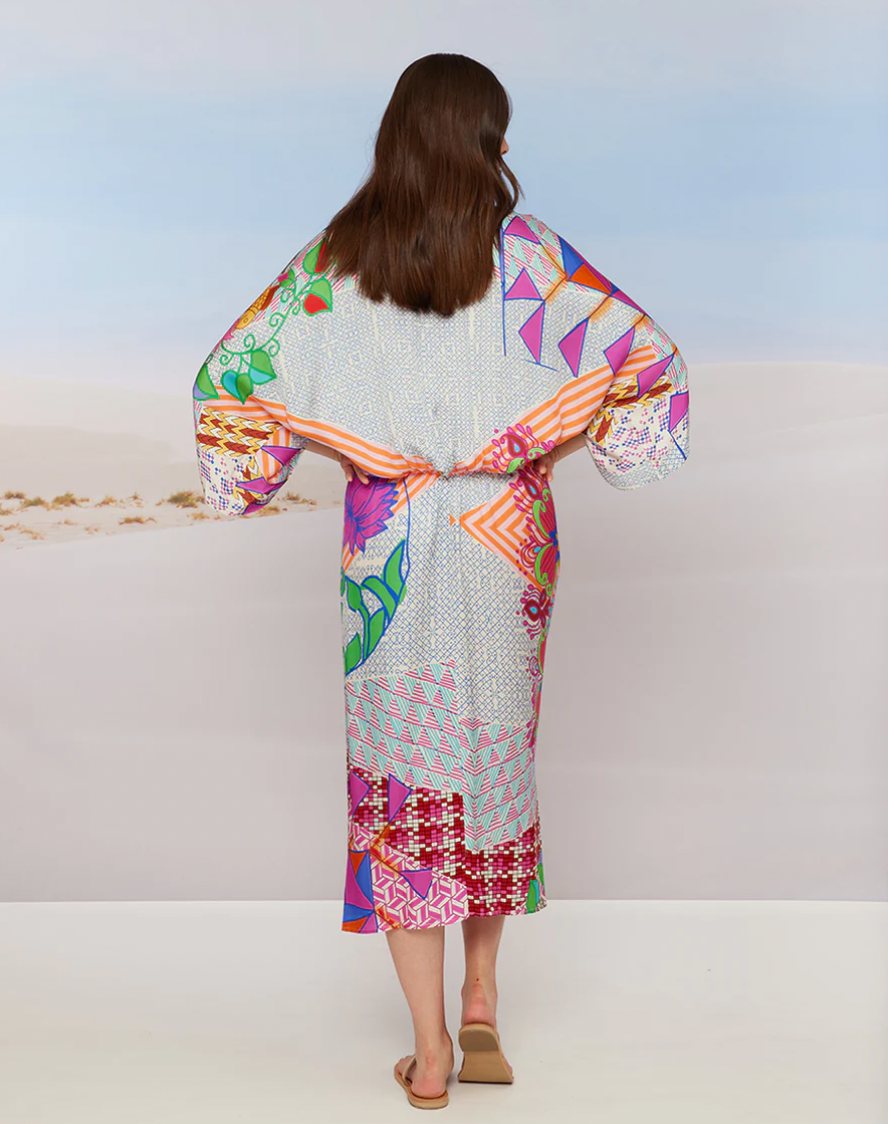 Robe Sophia Kimono Rangoli - Me 369