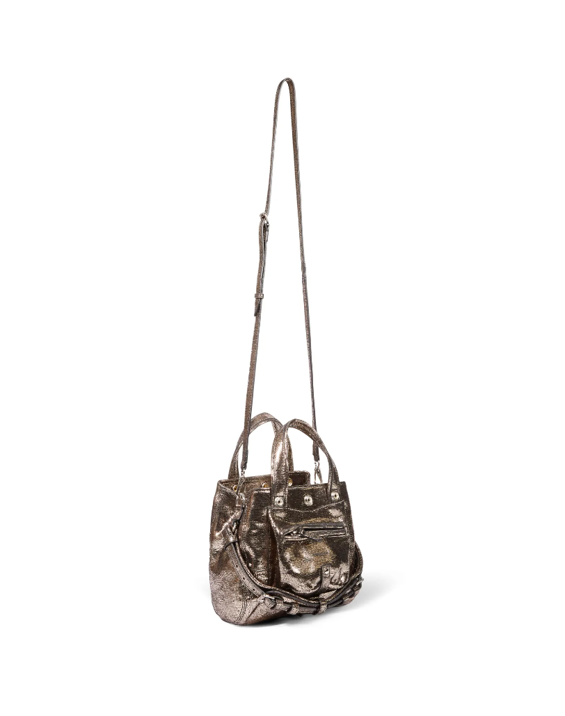 Sac Billy Nano Chèvre Lamé Champagne - Jérôme Dreyfuss
