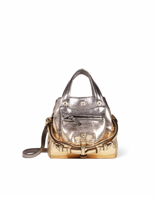 Sac Billy Nano Chèvre Lamé Dégradé Or - Jerome Dreyfuss