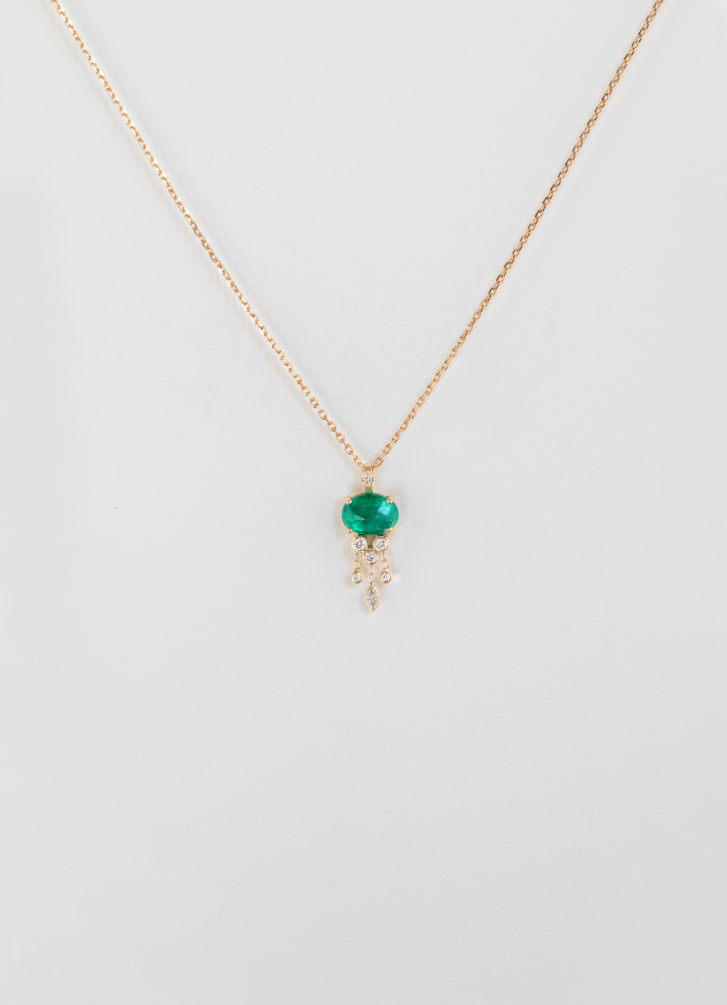 Collier Jellyfish Emeraude - Céline Daoust