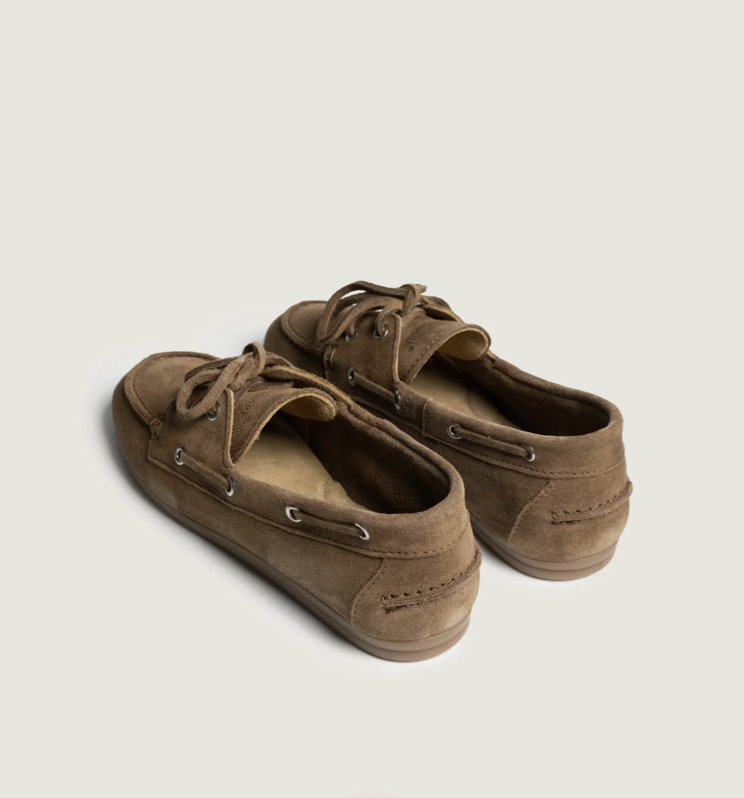 Boat Loafer Brushed Suede Light Chocolate - Posa