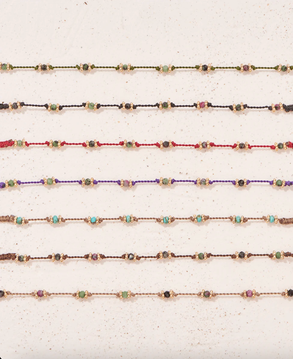 Bracelet Lotus Zoïsites Fil Violet - Tityaravy