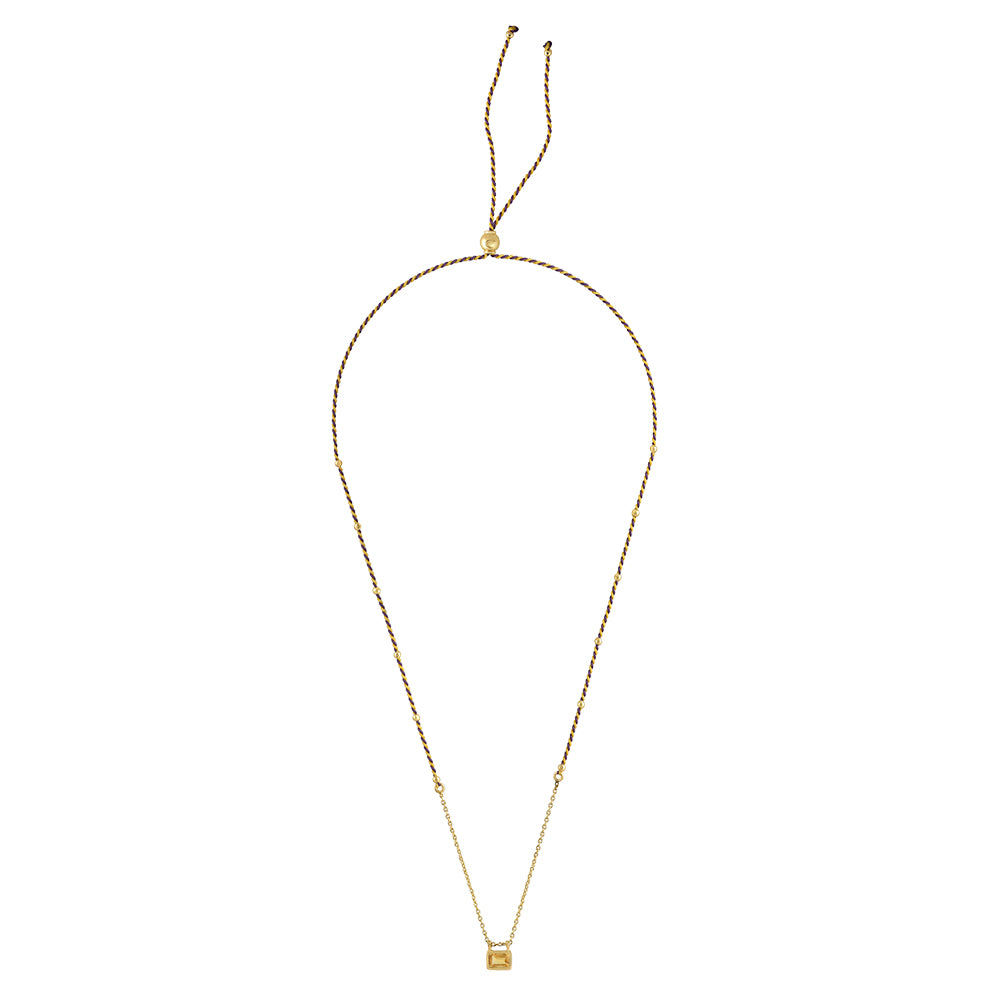 Collier Kia 1 Citrine en argent plaqué or