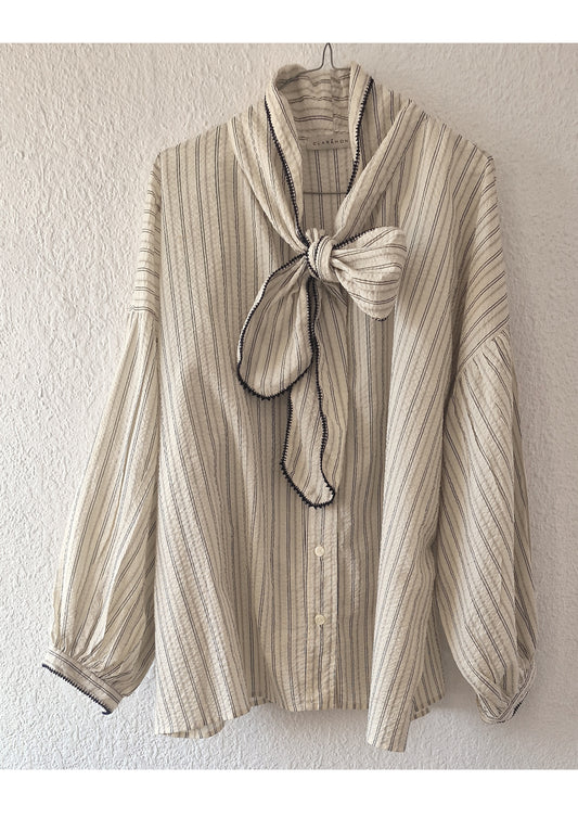 Chemise Delice Lavalière Cream - Claramonte