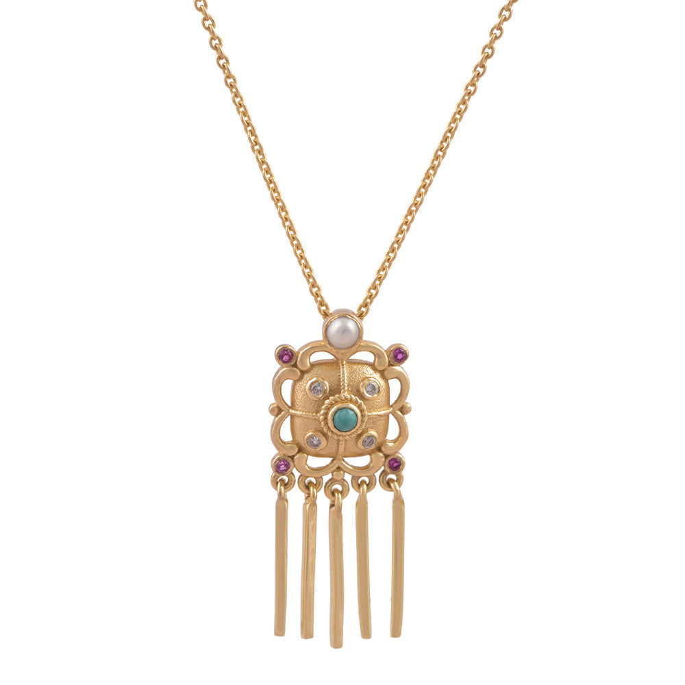 Collier Emily 2 - Dorothée Sausset avec pierres précieuses