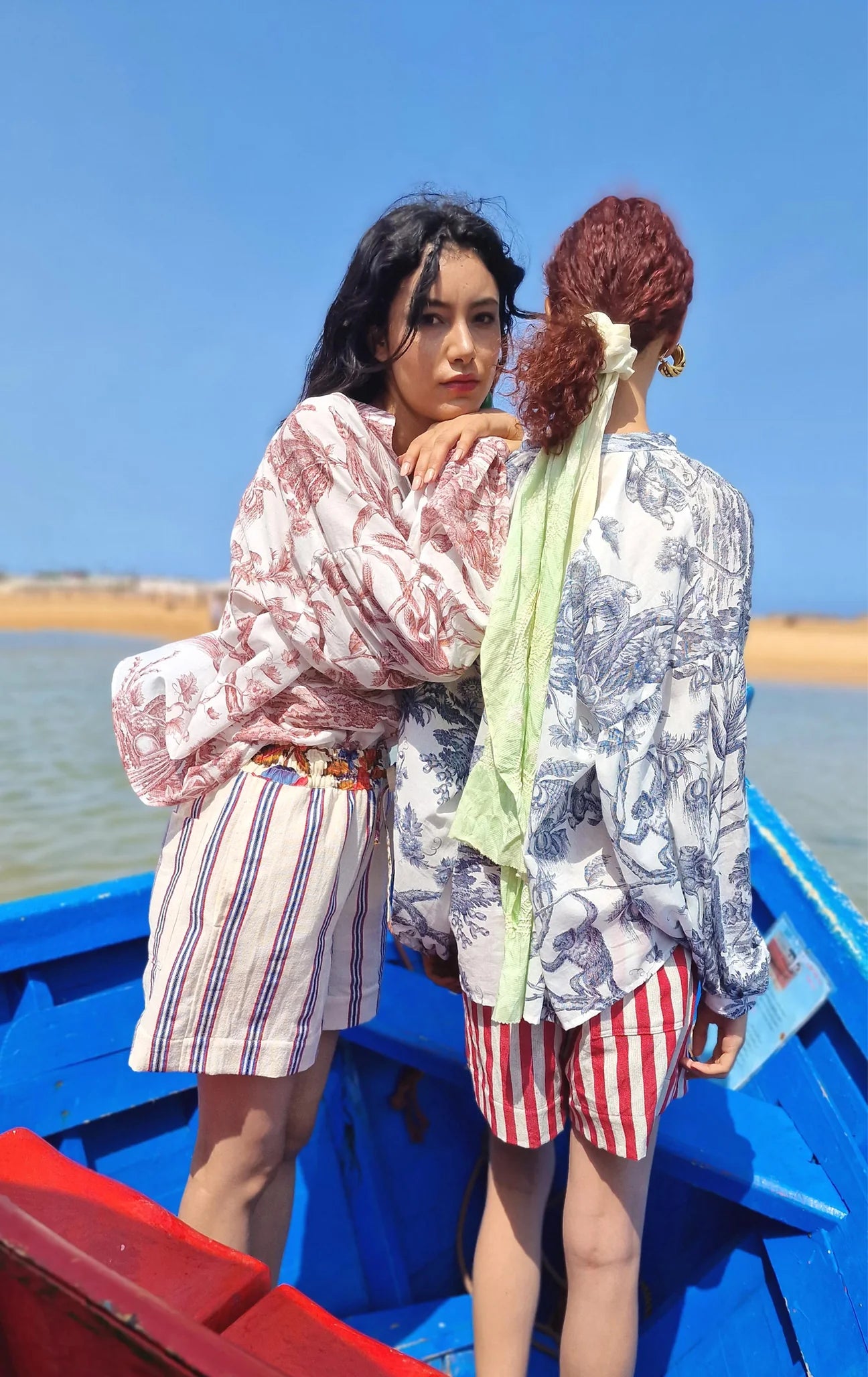 Short Fouta Rouge et Blanc - Claramonte