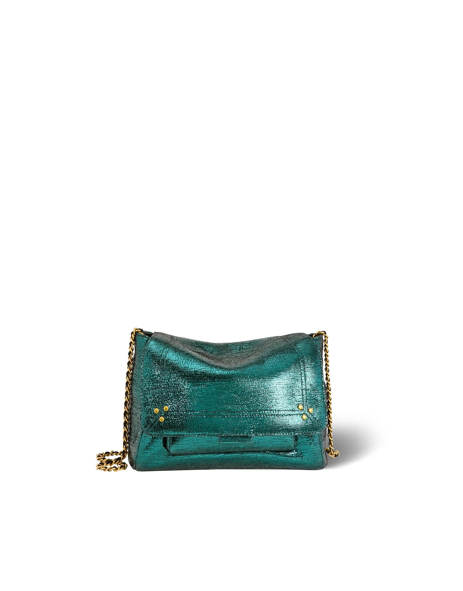 Sac Lulu M Chèvre Lamé Vert Jérôme Dreyfuss – nousleslibellules