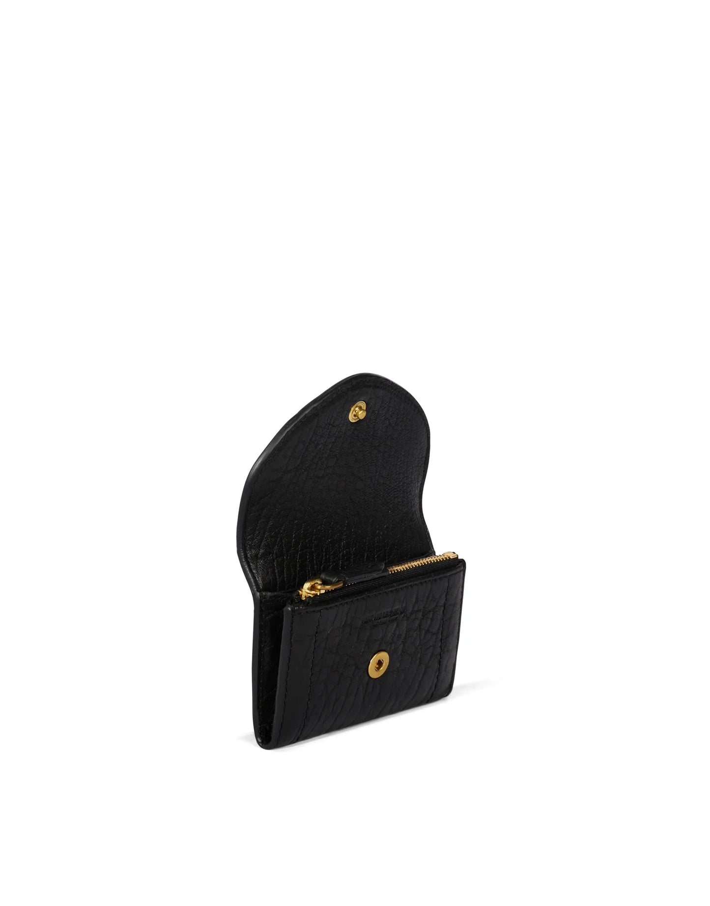 Portefeuille Helmut PM Agneau Bubble Noir - Jérôme Dreyfuss