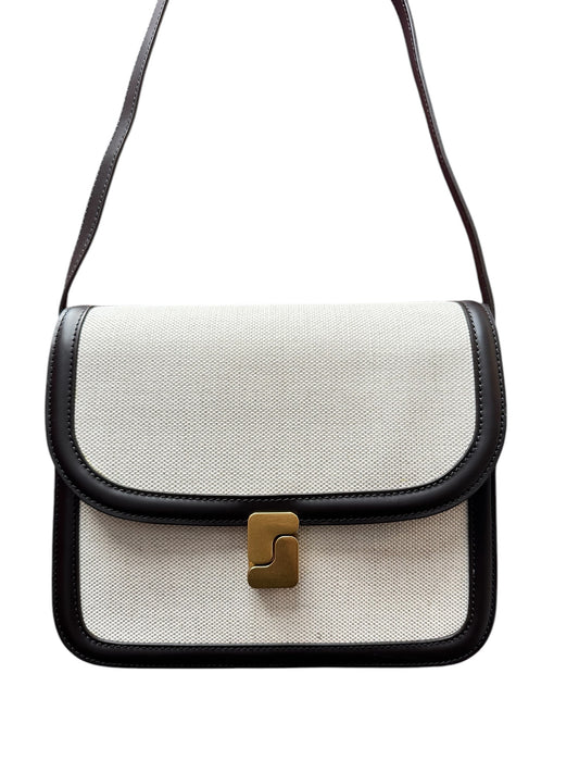 Sac Bellissima Maxi Cuir et Toile Chocolat - Soeur