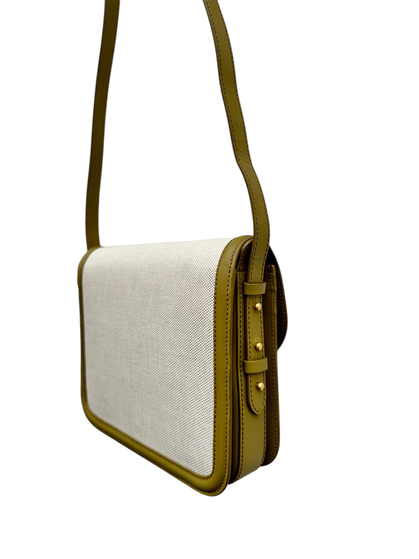 Sac Bellissima Maxi Cuir et Toile Pistache - Soeur
