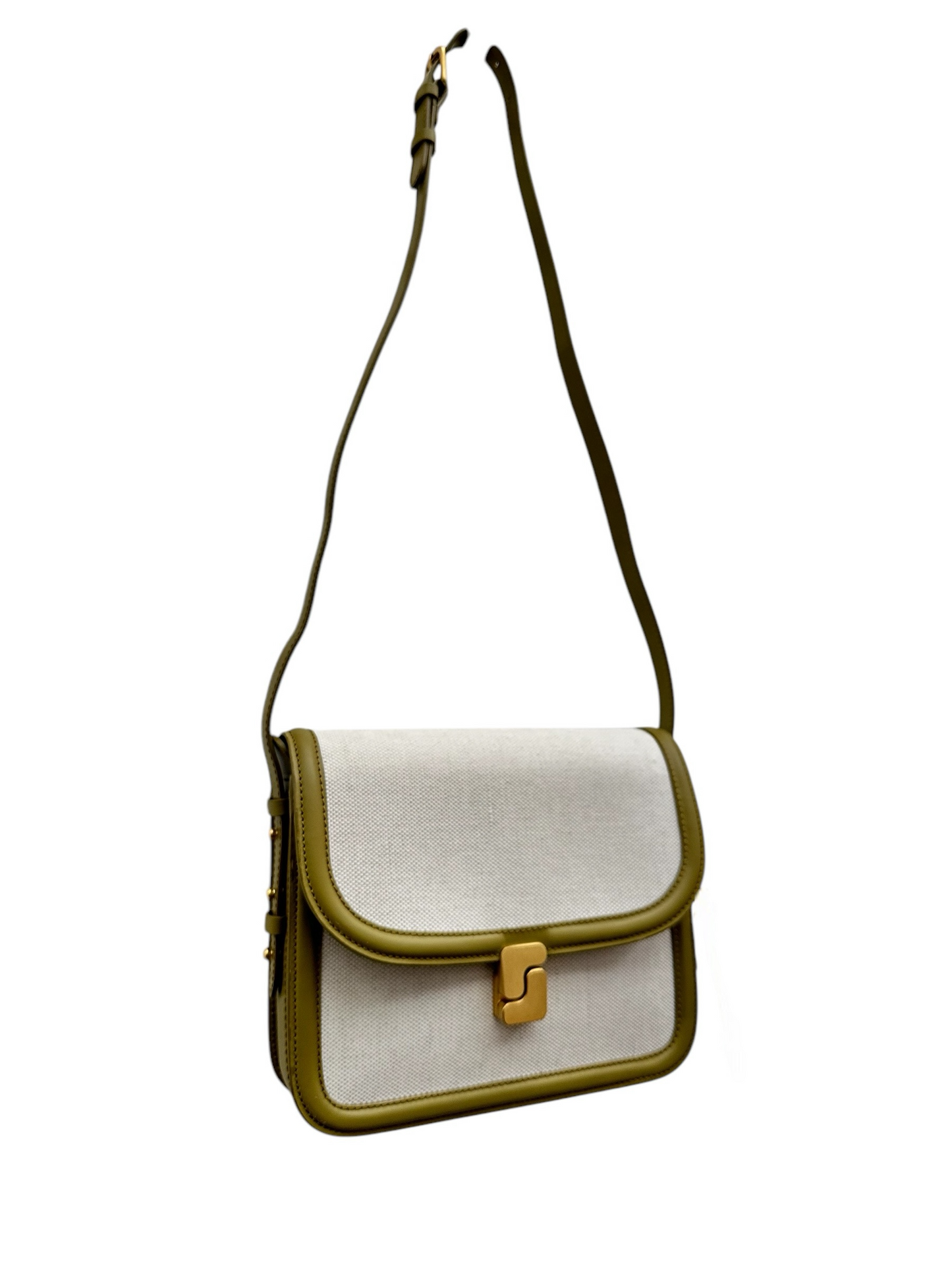 Sac Bellissima Maxi Cuir et Toile Pistache - Soeur