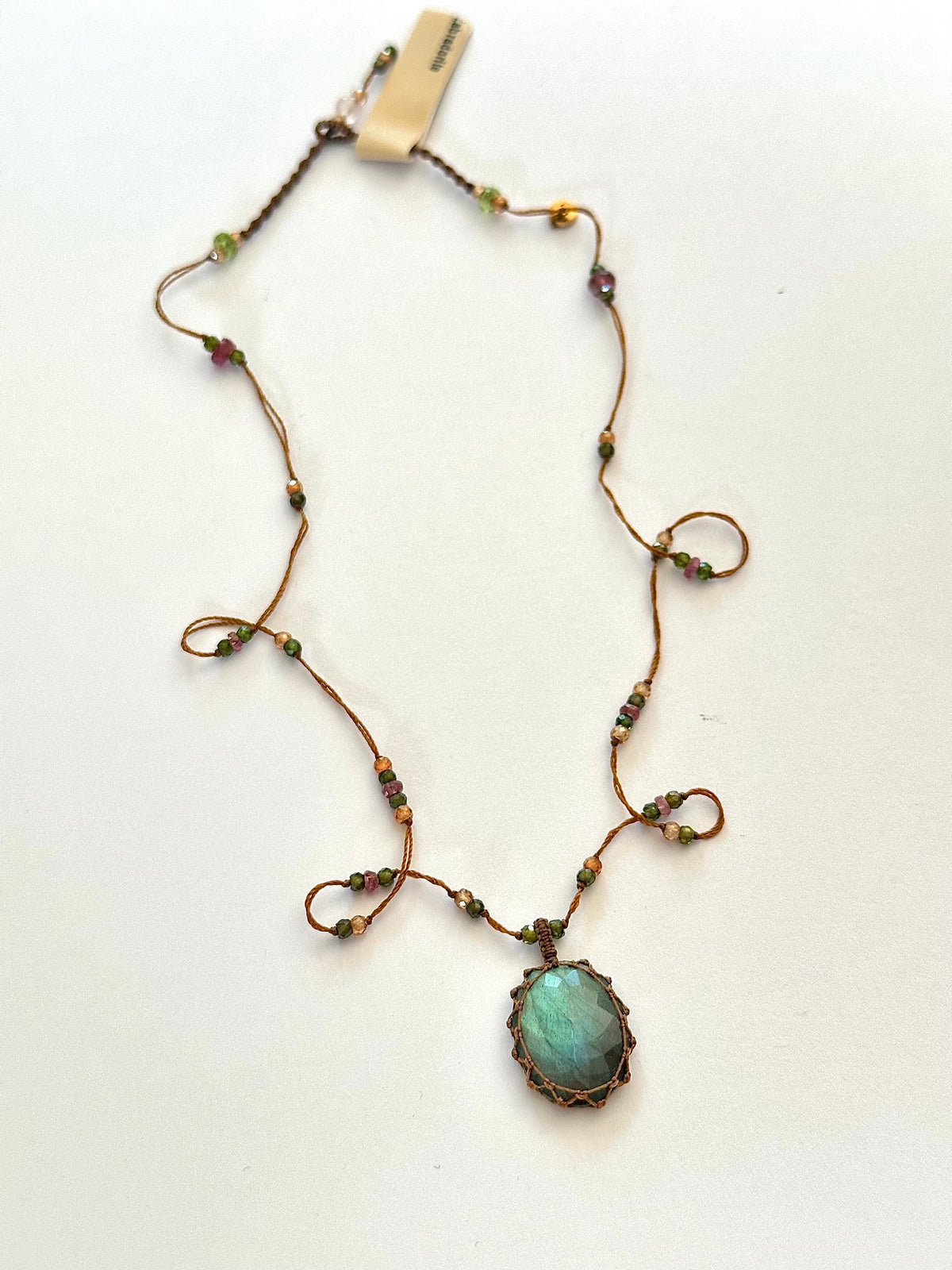 Collier Court Labradorite Blue Fire - Sharing