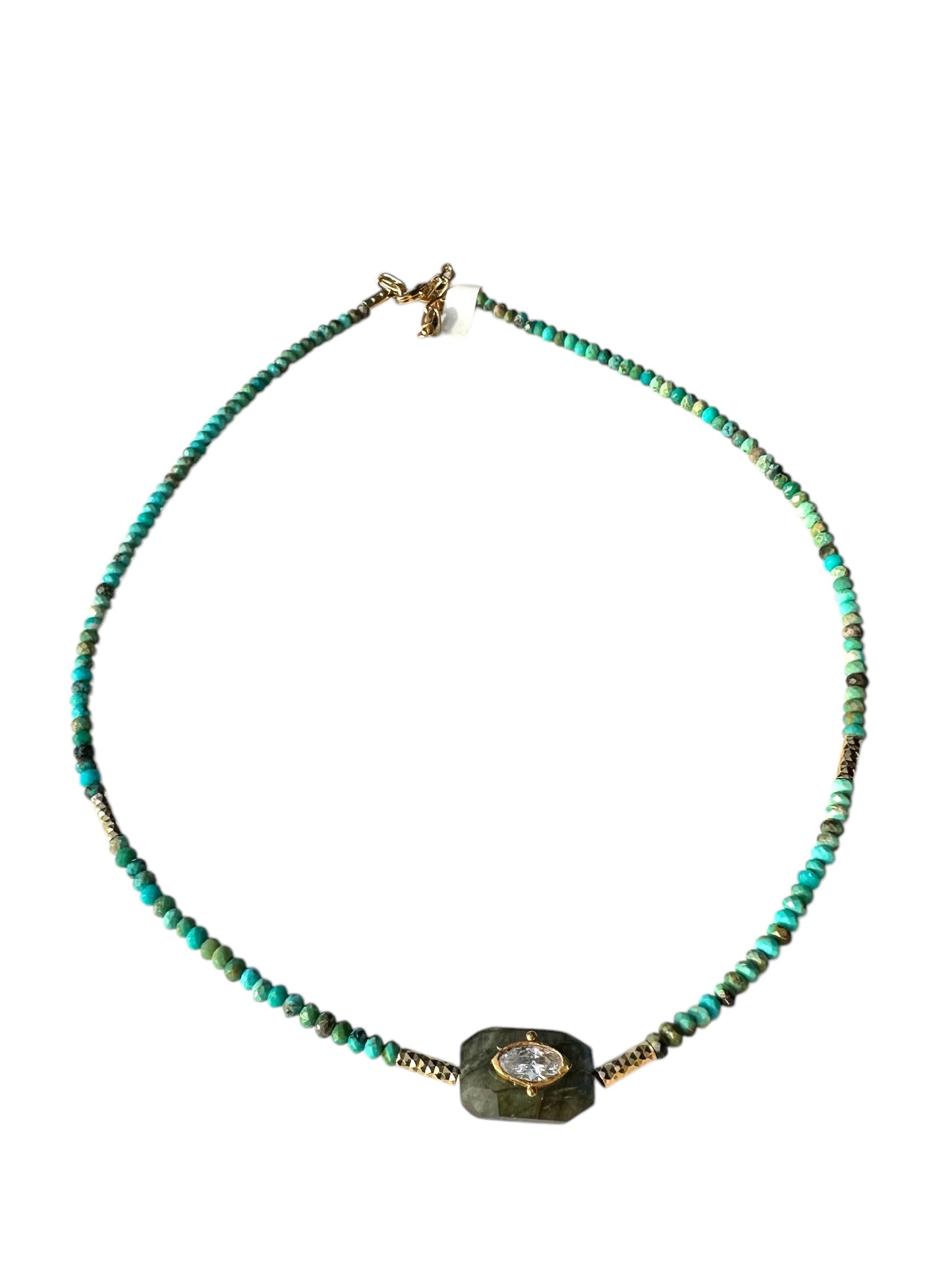 Choker Inside Turquoises et Labradorite - Hanka ïn