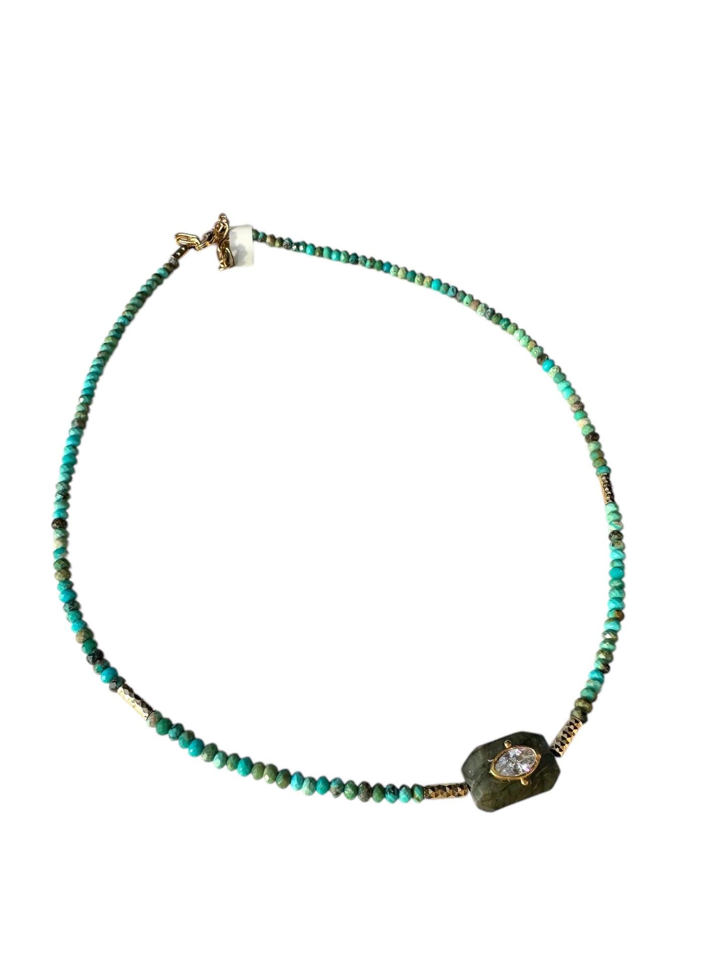 Choker Inside Turquoises et Labradorite - Hanka ïn