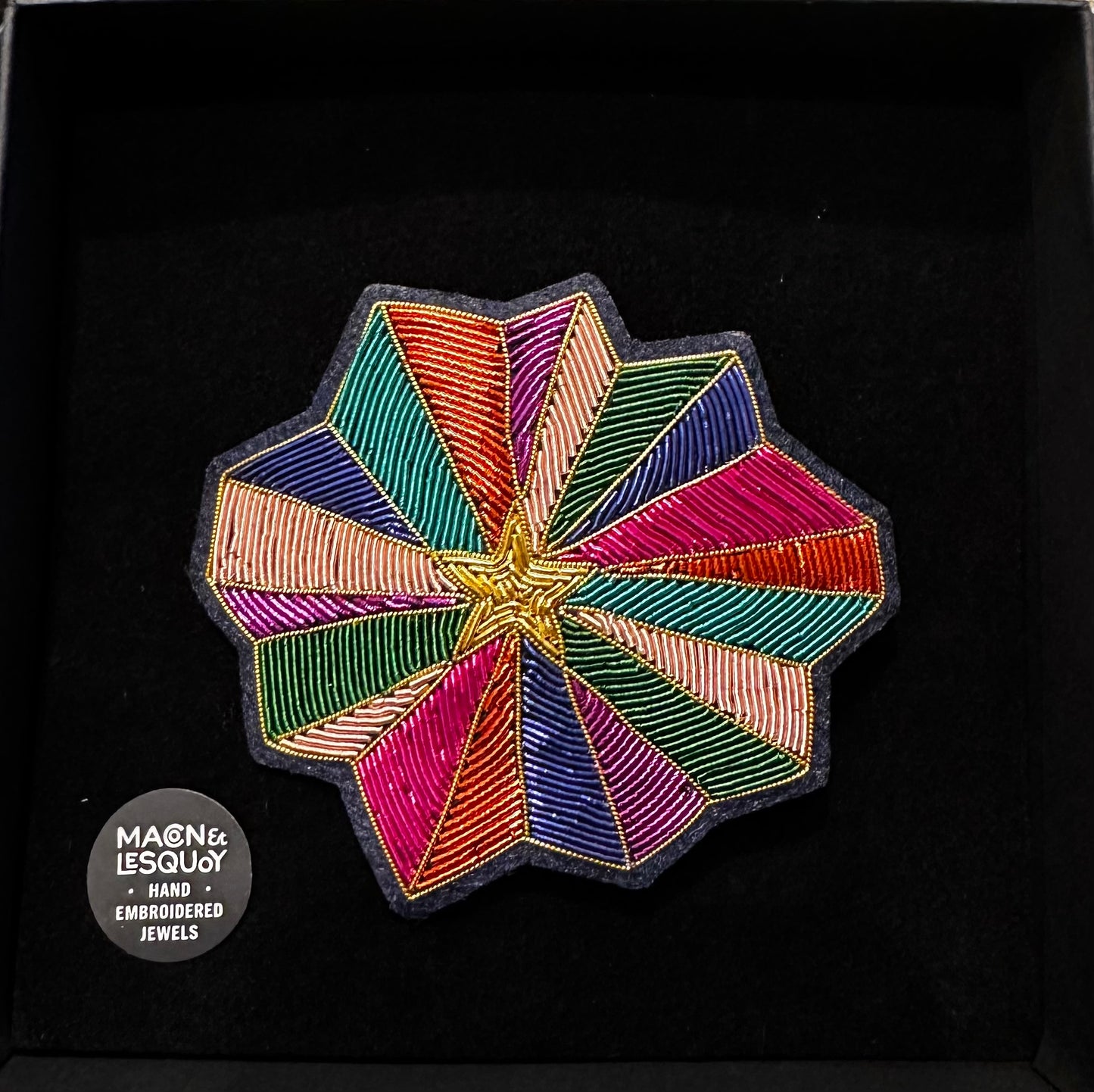 Barrette Brodée Étoile - Macon & Lesquoy