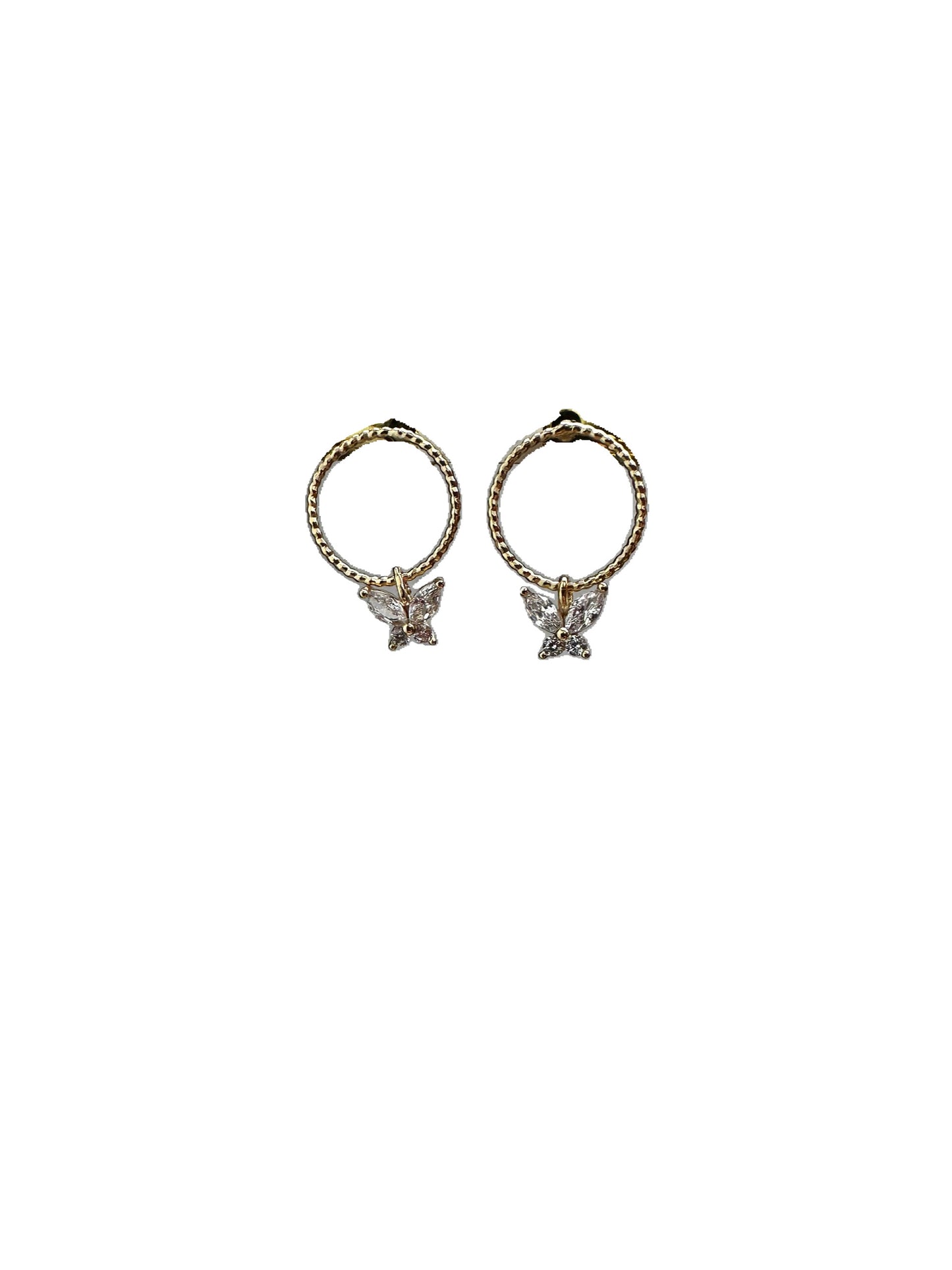 Mini Boucles Cercle Papillon - Hanka ïn