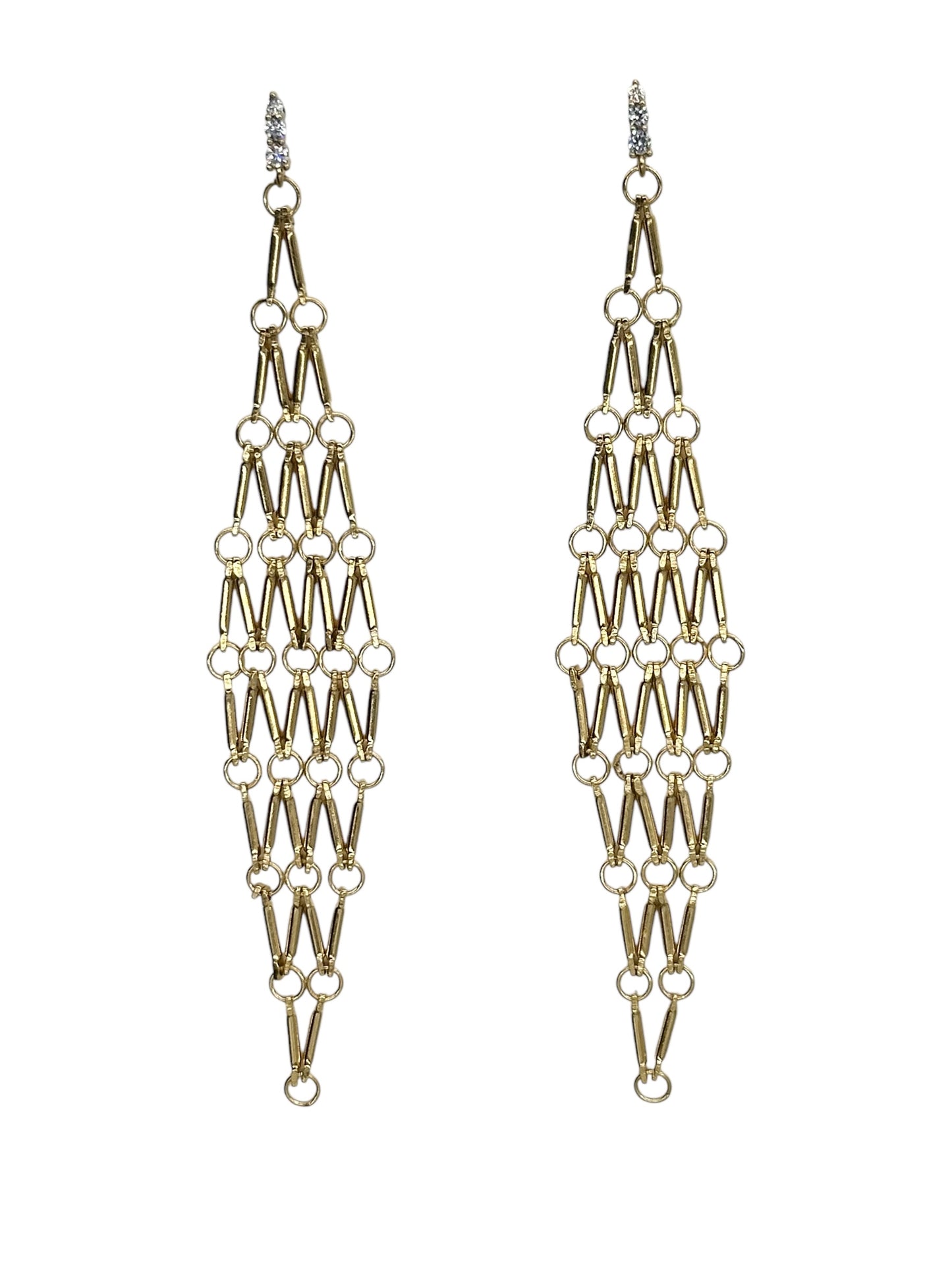 Boucles d'Oreilles Maille Dorée - Hanka ïn