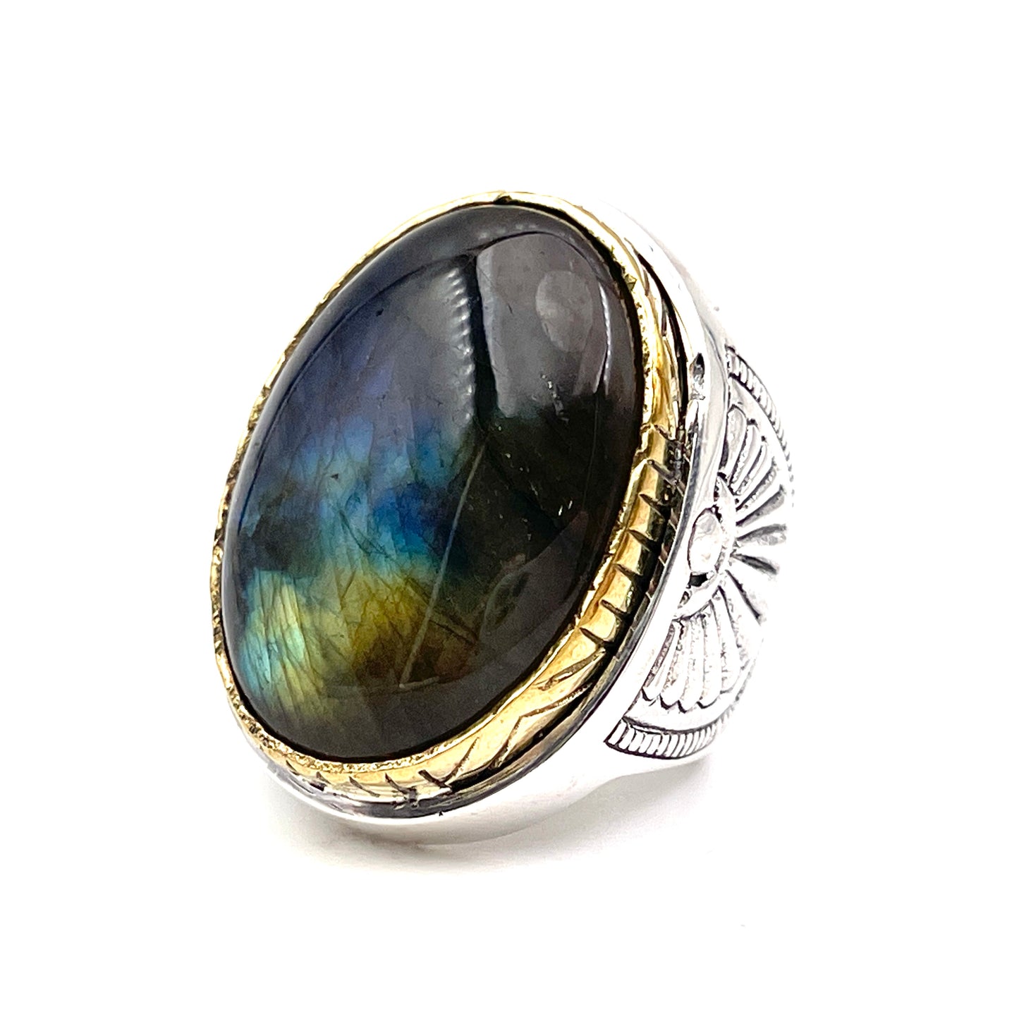 Bague Argent et Labradorite - Jalan Jalan