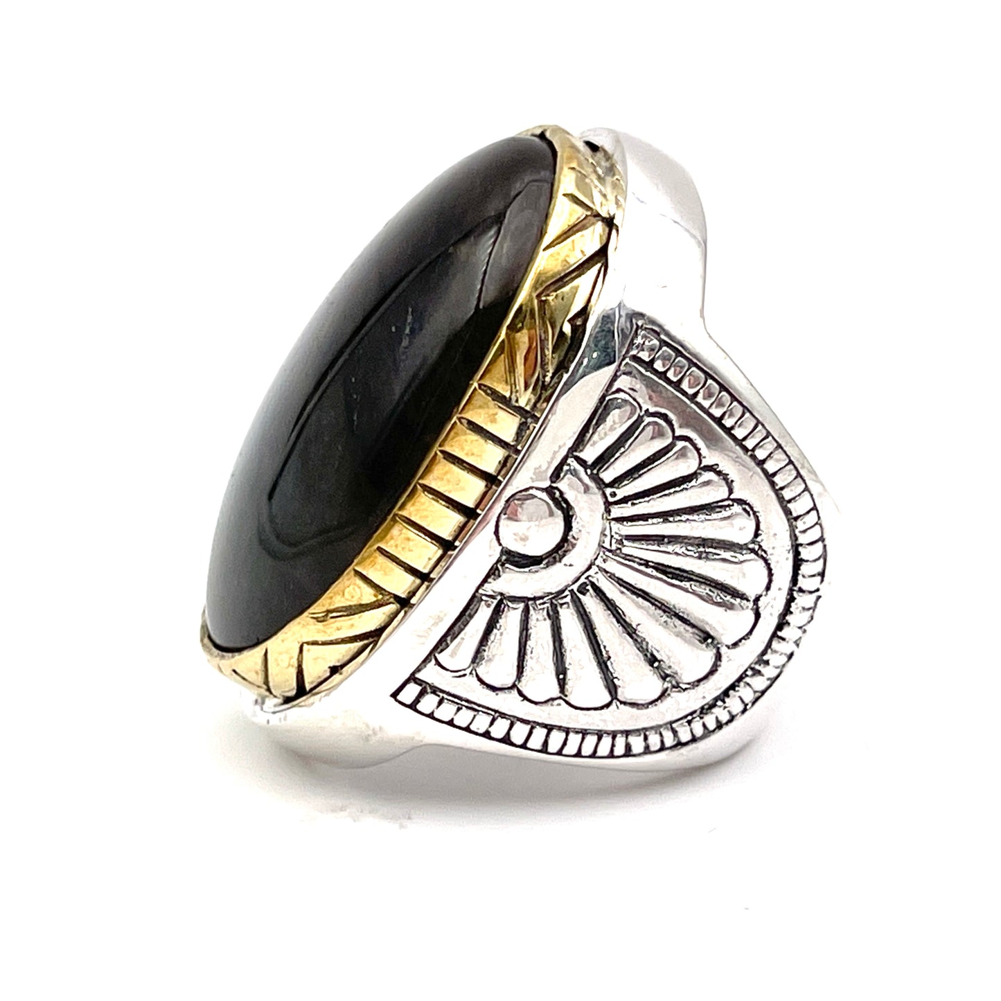 Bague Argent et Labradorite - Jalan Jalan