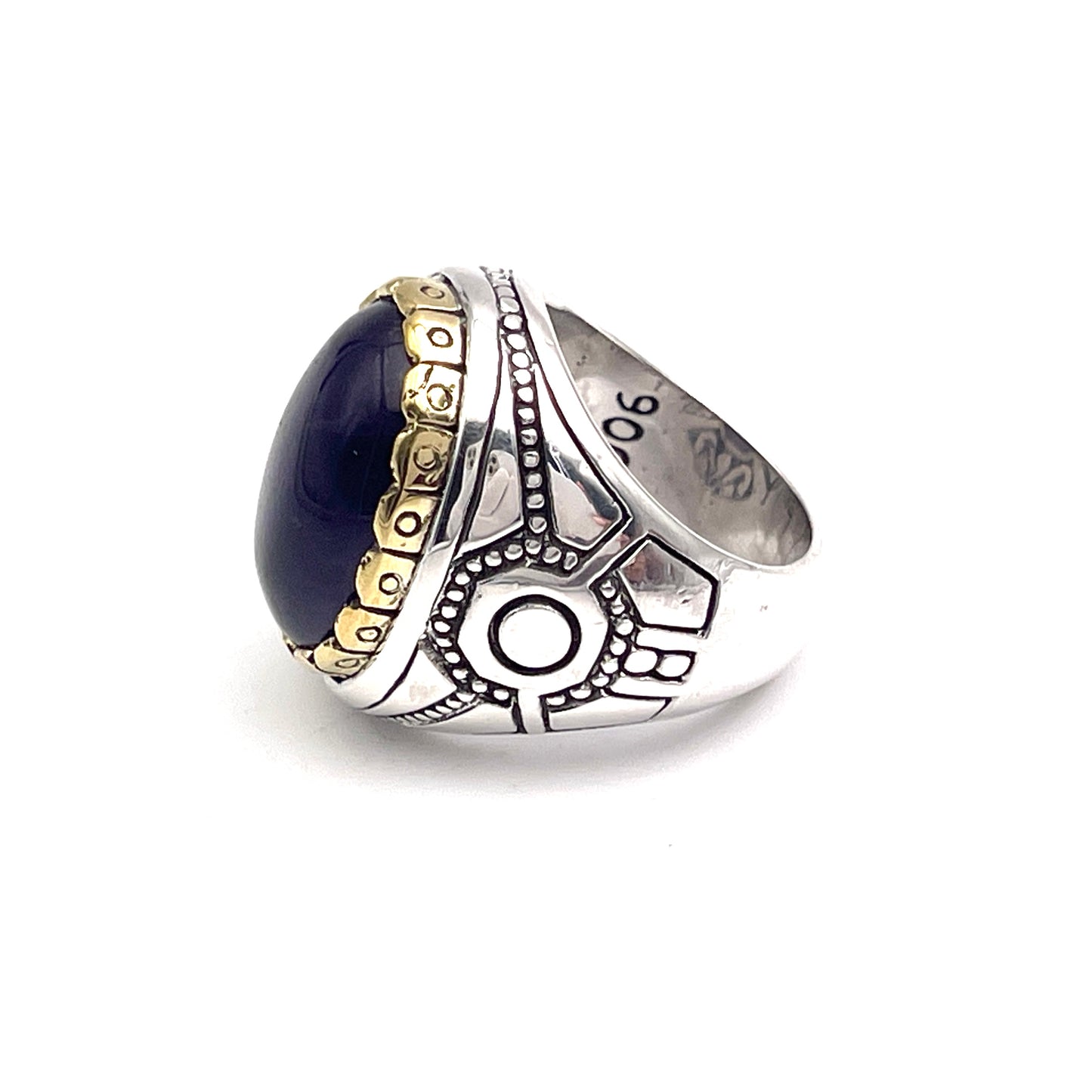 Bague Argent et Améthyste - Jalan Jalan