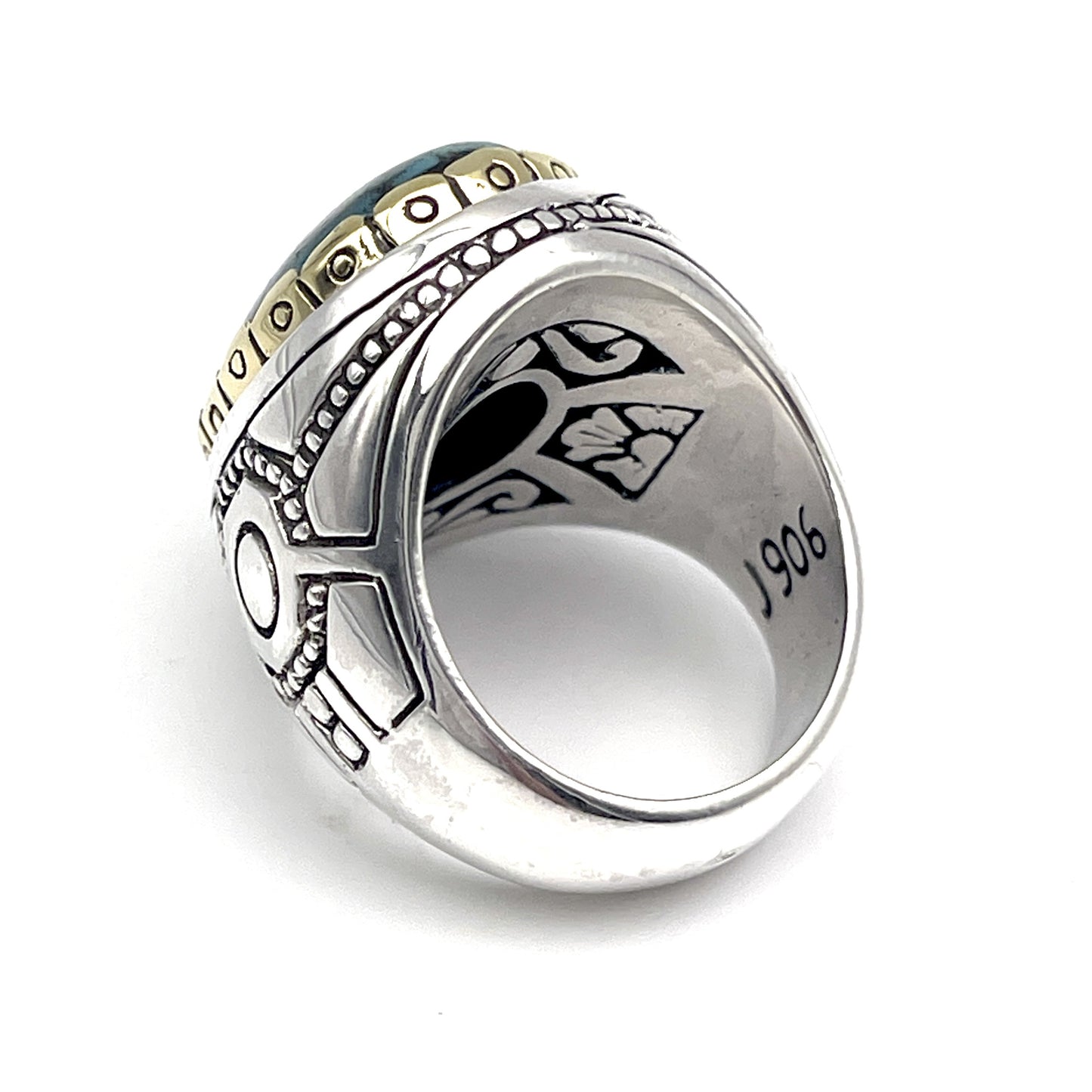 Bague Argent et Turquoise - Jalan Jalan