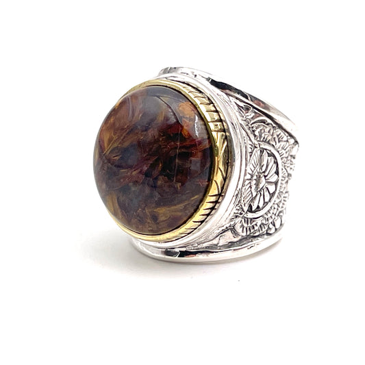 Bague Argent et Piétersite - Jalan Jalan